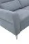 Ecksofa mit Schlaffunktion Turnhout 03, Farbe: Grau - Abmessungen: 102 x 256 x 181 cm (H x B x T) - Ottomane: Rechts