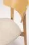 Esszimmerstuhl | gepolsterte Sitzfläche | Farbe: Eiche / Beige | Bouclé-Struktur | pflegeleicht | haustierfreundlich | Maße: 47 x 50 x 80 cm | hochwertiger Stoff