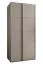 Kleiderschrank / Schiebetürenschrank | 2 Schiebetüren | 6 Einlegeböden | 245,5 x 120 x 64 cm | 2 Kleiderstangen | 6 Fächer | Farbe: Kaschmir | Soft-Close