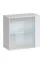 Elegante Wohnwand Balestrand 277, Farbe: Weiß / Schwarz - Abmessungen: 180 x 280 x 40 cm (H x B x T), mit Push-to-open Funktion