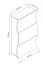 Schuhschrank Vela Nova 2 | Farbe: Weiß Hochglanz | 3 geräumige Kippfächer | Wave Design | Stabil & Pflegeleicht | 60-74 x 27 x 121 cm