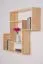 Hängeregal / Wandregal Kiefer massiv Vollholz natur Junco 287 - Abmessung: 85 x 104 x 20 cm (H x B x T)