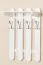 Garderobe Kiefer massiv Vollholz weiß lackiert Junco 353 – Abmessung 80 x 50 x 29 cm