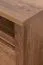 Nachtkästchen Selun 22, Farbe: Eiche Dunkelbraun - Abmessungen: 45 x 50 x 43 cm (H x B x T)