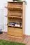 Schuhschrank Kiefer Vollholz massiv Erlefarben Junco 210 - Abmessungen: 150 x 70 x 30 cm (H x B x T)