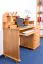 Schreibtisch Kiefer massiv Vollholz Erlefarben Junco 188 - Abmessungen: 106 x 120 x 57 cm (H x B x T)