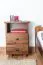 Nachtkommode Kiefer massiv Vollholz nussfarben 005 - Abmessung 60 x 43 x 33 cm (H x B x T)