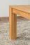 Wohnzimmertisch Eiche Massivholz Farbe: Natur 45x80x80 cm