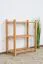 Schuhregal Buche Vollholz massiv Erlefarben Junco 224 - 70 x 58 x 26 cm (H x B x T) 