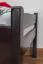 Einzelbett "Easy Premium Line" K1/2n, Buche Vollholz massiv schokobraun lackiert - Liegefläche: 90 x 190 cm