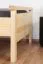 Kinderbett / Jugendbett Kiefer Vollholz massiv natur 70 - Liegefläche 90 x 200 cm (B x L)
