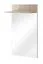 Garderobenspiegel mit Ablage, Farbe: Eiche Sonoma - Abmessungen: 107 x 60 x 28 cm (H x B x T)