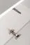 Moderne Wohnwand Kongsvinger 102, Farbe: Eiche Wotan / Schwarz Hochglanz - Abmessungen: 150 x 340 x 40 cm (H x B x T), mit LED-Beleuchtung