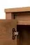 Vitrine Selun 10, Farbe: Eiche Dunkelbraun - 197 x 50 x 43 cm (H x B x T)