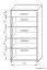 Schuhschrank Pamanukan 11, Farbe: Erle - Abmessungen: 118 x 60 x 38 cm (H x B x T)