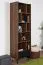 Regal Mairenke 10, Farbe: Walnuss / Schwarz matt - Abmessungen: 191 x 59 x 40 cm (H x B x T)
