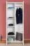 Kinderzimmer - Kleiderschrank, Farbe: Weiß - Abmessungen: 198 x 84 x 56 cm (H x B x T)