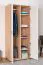 Drehtürenschrank / Kleiderschrank 12, Farbe: Buche / Weiß - 198 x 84 x 56 cm (H x B x T)