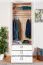Drehtürenschrank / Kleiderschrank 18, Farbe: Buche / Weiß - 236 x 84 x 56 cm (H x B x T)