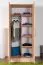 Garderobenschrank, Farbe: Eiche Braun - 200 x 82 x 53 cm (H x B x T)