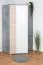 Jugendzimmer Drehtürenschrank / Eckschrank Lede 02, Farbe: Grau / Eiche / Weiß - Abmessungen: 190 x 90 x 90 cm (H x B x T)