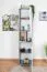 Jugendzimmer - Schrank Lede 05, Farbe: Grau / Eiche / Weiß - Abmessungen: 190 x 45 x 40 cm (H x B x T)