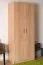 Garderobenschrank, Farbe: Eiche Sonoma - 201 x 80 x 53 cm (H x B x T)