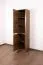 50 cm breiter Kleiderschrank mit 2 Türen | Farbe: Eiche Dunkelbraun Abbildung