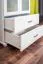 80 cm breiter Kleiderschrank mit 2 Türen, 8 Fächern und 2 Schubladen aus Massiv-Holz | Farbe: Weiß | Tiefe: 50 cm Abbildung
