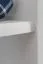 Kleiderschrank | 3 Drehtüren | 4 Schubladen | 3 Fächer | mit Kleiderstange | 133 cm breit | Massivholz | Farbe: Weiß Abbildung