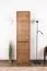 Schlafzimmer - Schrank, Farbe: Eiche Dunkelbraun - Abmessungen: 196 x 50 x 43 cm (H x B x T) Abbildung