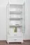 Massivholz-Schrank Kiefer Weiß 195x80x50 cm Abbildung