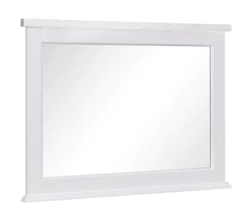 Spiegel "Veternik" 05, Farbe: Weiß - Abmessungen: 73 x 98 x 5 cm (H x B x T)