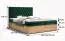 Boxspringbett im eleganten Design Pilio 61, Farbe: Beige / Eiche Golden Craft - Liegefläche: 140 x 200 cm (B x L)