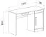Kinderzimmer - Schreibtisch Walter 09, Farbe: Weiß / Blau Hochglanz - 80 x 120 x 50 cm (H x B x T)
