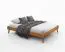 Einzelbett / Gästebett Engordany 11 | Buche Vollholz massiv | lackiert | Liegefläche: 140 x 200 cm | schlichtes Design | Farbe: Eiche Rustikal | hochwertige Verarbeitung