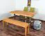 Bank Wooden Nature 134 Kernbuche massiv - 140 x 33 cm (L x B)