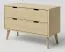 Kommode Kiefer massiv natur Aurornis 31 - Abmessungen: 64 x 96 x 40 cm (H x B x T)