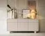 Sideboard / Kommode Denali 03 | Farbe: Kaschmir | Maße: 160 x 39 x 75 | 3 Türen |3 Fächer | 3 Schubladen | ABS-Schutzkanten | Push-to-open
