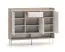 Kommode | drei Türen | Maße: 120 x 34 x 95 cm | Sideboard | Eiche Cremona / Kaschmir | Soft-Close-Funktion | 1 Schublade | 9 Fächer | für den Vorraum