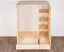 Kleiderschrank, Farbe: Natur 190x133x60 cm