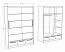 Schiebetürenschrank / Kleiderschrank Sidonia 08, Farbe: Eiche / Weiß - Abmessungen: 220 x 149 x 62 cm (H x B x T)