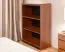Regal Mojokerto 11, Farbe: Walnuss / Schwarz - Abmessungen: 121 x 80 x 39 cm (H x B x T)