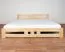 Doppelbett / Gästebett 39 inkl. Lattenrost, Farbe: Natur, massiv - 180 x 200 cm (B x L)