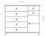 Schuhschrank Kiefer Vollholz massiv Erlefarben Junco 220 - Abmessungen: 80 x 90 x 40 cm (H x B x T)