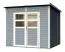 Holz-Gartenhütte 2 x 2,51 Meter (inkl. Dach) | Grau | Pultdach Abbildung