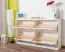 Schuhschrank Schuhkommode Holz massiv, Farbe: Weiß 80x140x29 cm, für Garderobe, Vorzimmer, Flur Abbildung