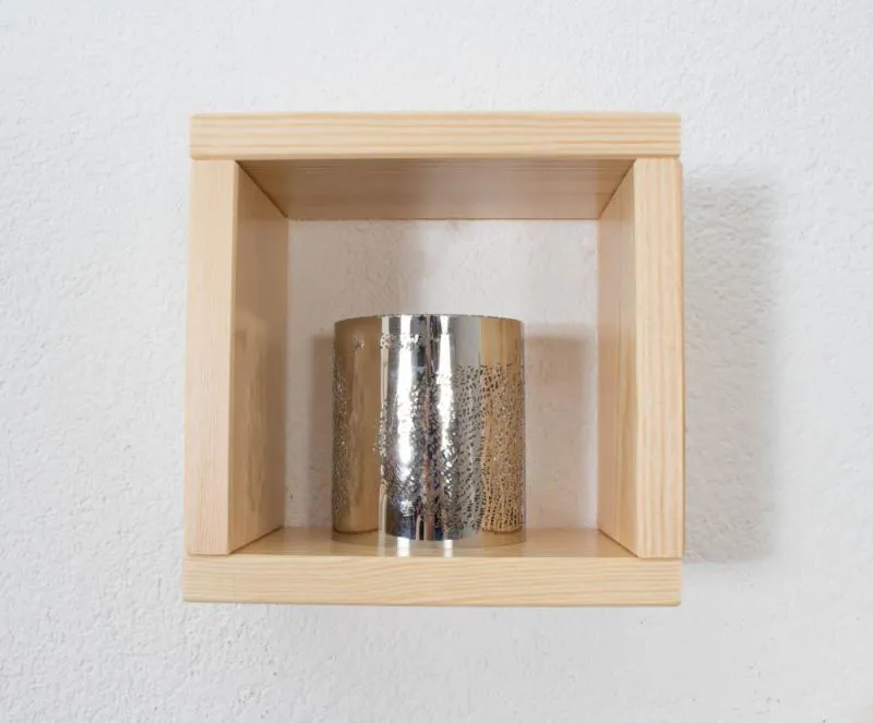 Bücherregal - 20 cm breit, Kiefer Holz-Massiv, Farbe: Natur Abbildung