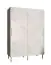 Kleiderschrank mit 10 Fächern Jotunheimen 43, Farbe: Weiß - Abmessungen: 208 x 180,5 x 62 cm (H x B x T), mit genügend Stauraum