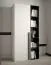 Bücherregal mit genügend Stauraum Tödi 03, Farbe: Schwarz matt - Abmessungen: 184 x 30 x 42 cm (H x B x T), mit fünf Fächern